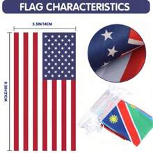 100/50pcs String Flags, International Flags, Multicolor Polyester Bunting Decoration, Suitable For Outdoor Garden, Party, Bar, Sports Bar, School, Holiday Celebration - Reusable - Multiple Styles - View 2