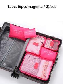 6/12pcs Foldable Clothes Storage Bags With Handles, Large Capacity Quilt Blanket Clothing Storage Bags, 1pc Black Shoe Storage Bag, Luggage Compression Packing Bag, Bed Under Dorm Moving Seasonal Storage Organizer, Back To School College Dorm Essentials, Christmas Seasonal Home Storage Multi-Size Combination, Suitable For Multiple Scenarios - Multicolor - View 28