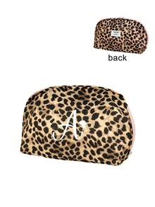 Leopard Print Makeup Bag, Letter Print Storage Bag, Pencil Case, Toiletry Bag; Suitable For Cosmetics, Brushes And Stationery; Suitable For Travel, Business Trips Or Home Use; Suitable For Girls And Students; Perfect Christmas Gift - Multicolor - View 16