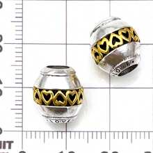 2pcs Vintage Carved Metal Beaded Hollow Barrel Beads DIY Handmade Bracelet Accessories Materials - Multicolor - View 10