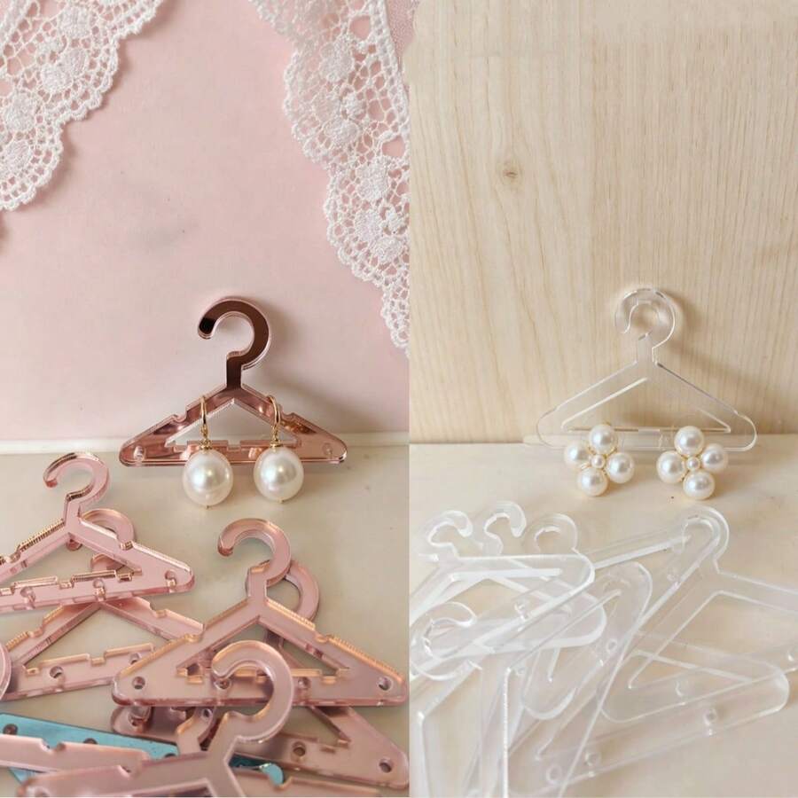 10/30pcs Acrylic Earring Holder Organizer Rack, Creative Personal Jewelry Display Hanger Back To School, Room Decor