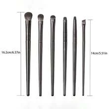 1/5/6/8Pcs Soft Bristle Eye Makeup Brush Set, For Eyeshadow Blending, Smoky, Eyeliner And Eye Detail, Ideal For Beginners,Brush Set,Makeup Brush Kit,Make Up Brush Set,Make Up Set Complete,Makeup Brush Set, - Black - View 8