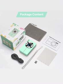 Nicamery Digital Camera, FHD 1080P Portable Teenager Camera 44MP Point-And-Shoot Digital Camera, 16x Zoom, Lanyard, Small Camera Gift, With 32GB Memory Card Suitable For Beginners - Green - View 8