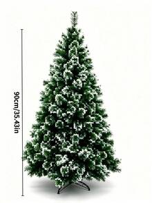1 Artificial Christmas Tree With Dense Pine Needles And Sturdy Metal Stand – Indoor Home Holiday Decoration - Multicolor - View 8