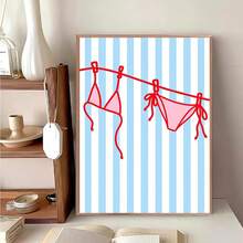 DIY 5D Bikini Pattern Diamond Painting Kit, Full Round Diamond Painting Home Decor Handmade Craft Gift - View 10