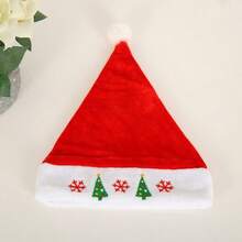 3pcs Embroidered Christmas Hats, Snowflake Christmas Tree Apple Holly Berry Embroidered Christmas Hats, Holiday Party Dress Up Hats - Multicolor - View 7