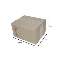 25 Cajas 16x12x8 Cm Cartón Para Envió Paquetería - Rectángulo - Ver 2