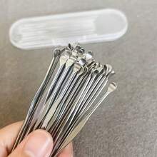 10 cái dụng cụ lấy ráy tai bằng thép không gỉ kèm hộp đựng di động, dụng cụ lấy ráy tai cho người lớn, muỗng lấy ráy tai truyền thống để làm sạch dịch tai - Cây lấy ráy tai - Xem 1
