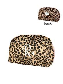 Leopard Print Makeup Bag, Letter Print Storage Bag, Pencil Case, Toiletry Bag; Suitable For Cosmetics, Brushes And Stationery; Suitable For Travel, Business Trips Or Home Use; Suitable For Girls And Students; Perfect Christmas Gift - Multicolor - View 23