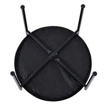 Velvet Dining Chair, Modern, Simple Leisure Chair With Four Metal Legs, Rattan Leisure Chair, Living Room And Bedroom Chair, Black - Black - View 9