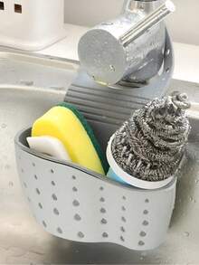 1pc Sink Hanging Strainer Basket Set, Includes 9 Sponge & Silicone Storage Boxes, Adjustable Hanging Strainer Rack, Sponge Storage Rack, Faucet Hanging Basket, Kitchen Storage Bag (Please Purchase Based On SKU Image) - Multi-color - View 6