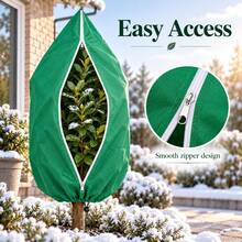 Plant Frost Protection Cover, Winter Flower Insulation Fabric Bag, Potted Plants & Fruit Trees Breathable Anti-Freeze Winter Protection Cover - Multicolor - View 3