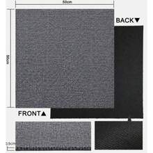 Carpet Tiles 40pc Light Grey 50x50cm 100% Polypropylene Modular Indoor Wipeable - UKWS24483 - View 5