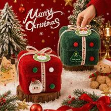 1pc Creative Cute Christmas Apple Packaging Box High End Thick Velvet Christmas Gift Box High Beauty Candy Box Empty Box - Multicolor - View 1
