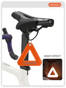TOSUOD Bicycle Rear Reflective Triangle Plate, Cycling Saddle Reflective Plate, Night Reflective Cycling Hanging, Suitable For All Bicycles - Multicolor - View 10
