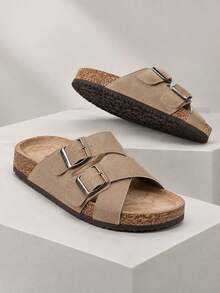 Women Flat Sandals - Brown - View 6