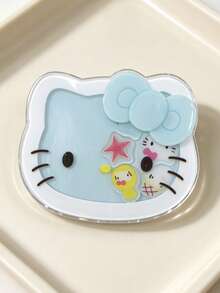 SANRIO 1個多功能甜點卡通印花壓克力手機支架，多款可愛貓咪與兔子圖案，透明壓克力材質，可折疊收納氣囊，背面自黏貼手機背部，支援橫向與縱向影片播放，附支架、手指握把與防摔功能，創意節日生日禮物，男女通用，適合日常使用與送禮 - 彩色 - 查看 27