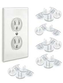 24/20/18/12‑Piece Set Of Power Outlet Covers, Easy To Install, Made Of Sturdy Plastic Material - A - View 2