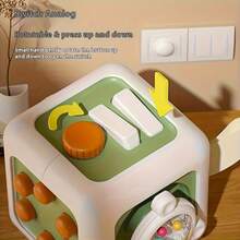1pc Compact Portable 6-In-1 Busy Cube Toy - Children's Educational Cube Toy, Develops Sensory And Fine Motor Skills, Rotating And Pressing Fun Toy - Perfect Christmas/Birthday Gift (Random Order Of Cube Faces) - Multicolor - View 8
