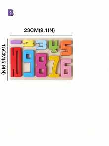 GENAI 數字積木 - 蒙特梭利大號木製積木，數字 1-10，幼兒學習玩具，幼兒園學習活動，蒙特梭利木製積木，2-8 歲，適合男孩和女孩 - 彩色 - 查看 13