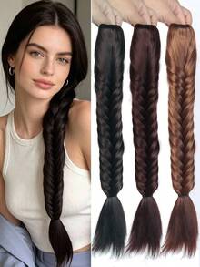 Ladies Ponytail Ponytail Heat-Resistant Fiber Wig, Hand-Woven Yu Gubian Hair, Simple To Wear And More Suitable For Daily Parties And Halloween. - Multicolor - View 1