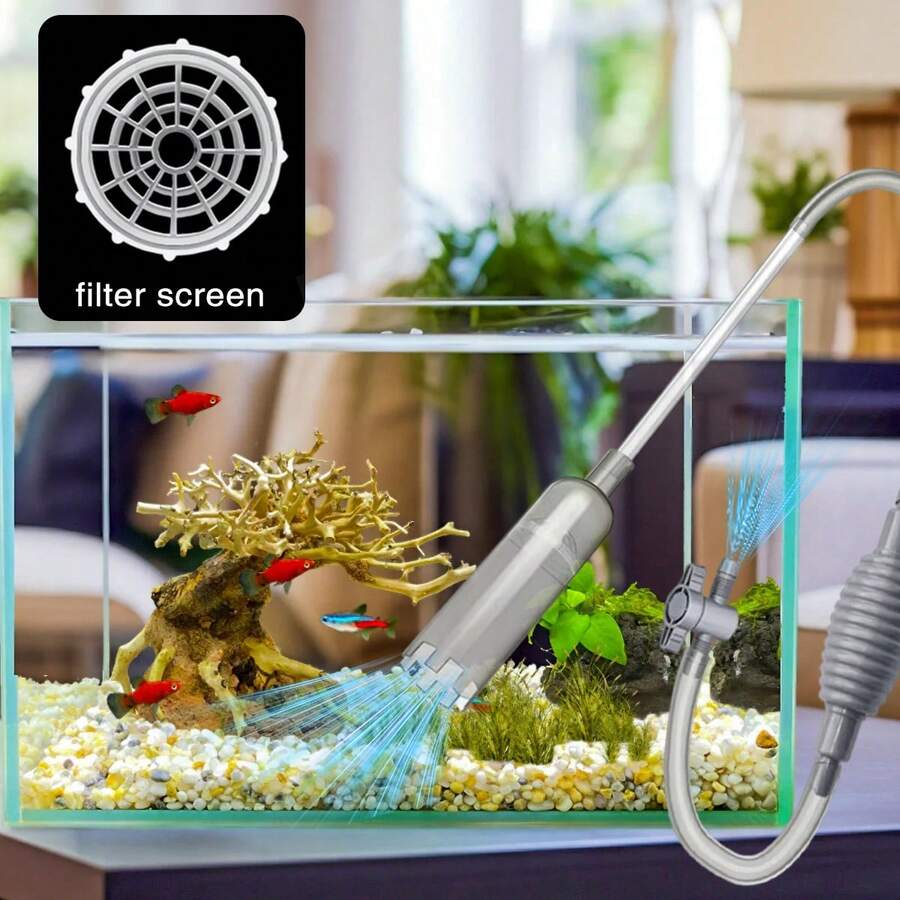 Aquarium Gravel Cleaner Kit – Siphon Water Changer With Suction Hose ...