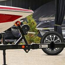 1 PC Spare Tire Carrier Mount Holder For Trailer Boat Trailer 180lbs Load Capacity Triangular Welded Structure 4-6 Inch Bolt Spacing No Drilling Heavy Duty Utility - A - View 10