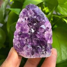 1pc Amethyst Quartz Cluster - Bohemian Style Home Decor, Jewelry Making, Perfect Gift For Valentine's Day, Thanksgiving, And Christmas - Violet Purple - View 8