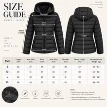 Women's Lightweight Quilted Jacket, Stand Collar Zipper Casual Down Coat, Long Sleeve Daily Autumn/Winter Outerwear - Black - View 7