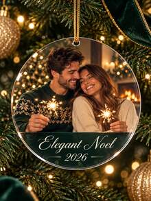 2026年客製化照片聖誕飾品（隨機配件繩），多功能、可調節、防水防霉，高裝飾性、精緻可愛、高品質、現代時尚、色彩繽紛，可客製化個性化獨一無二，適合送給他/她的理想禮物，適用於男友、女友、爸爸、媽媽、家人、朋友、兒子、女兒、學生，適合辦公室、茶室、學校、居家 - 彩色 - 查看 8