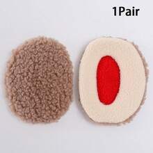 1Pair/2Pairs Solid Color Earmuffs Without Strap, Soft Wool Ear Warmers, Soft And Comfortable, Plush Warm, Fashion Accessory, Suitable For Men And Women Winter Outdoor, Travel - Multicolor - View 29