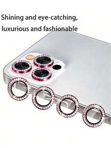 Gorilla Hero 9pcs Lens Protector Rings[2026 New Model]Rhinestone Appearance Wrap, Personalized Lens Film, 9H Glass Fitting Coverage, Daily Use Lens Protection, High-Definition Lossless Image Quality, Waterproof, Anti-Fingerprint Residue. Phone Lens Accessories, Easy Installation. Compatible With IPhone Duo/18promax/18pro/18/17e/17 Pro Max/17 Pro/17Air/17/16 Pro Max/16 Pro/16 Plus/16/15 Pro Max/15/14/13/12 And Other Models. - Burgundy - View 5