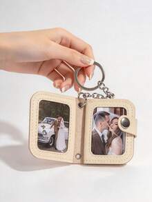 Gantungan Kunci Album Foto Mini Kulit, Ornamen Kenang-kenangan Foto Portabel, Aksesori DIY untuk Dompet, Tas & Kunci, Pilihan Hadiah Terbaik untuk Pria dan Wanita - MultiWarna - View 5