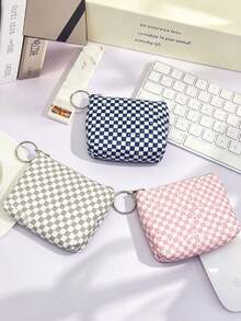 Multifunctional Card Holder Coin Purse, Lightweight Storage Bag With Buckle, Back To School Coin Purse Card Holder Storage Bag, Convenient To Carry, Used For Coins, Cards, Accessories, Keys, Miscellaneous Items Storage, Suitable As Girls And Boys Miscellaneous Bag Storage Bag Coin Purse, Perfect Gift For Friends - Multicolor - View 4