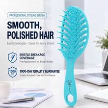 GOLDFEVER Women's High-Crowned Anti-Static Styling Comb, Ribbed Design, Wet/Dry Dual Use, New Fluffy Massage Hollow Detangling Hairbrush, Women's Dedicated Fluffy Massage Comb, Men's Dedicated Fluffy Comb - Multicolor - View 8