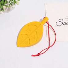 1pc Silicone Leaf-Shaped Door Stopper, Windproof Door Stopper, Hanging Door Stopper With Random Color Lanyard, Prevent Finger Pinching, Home Decor, Room Decor, Bedroom Decor - A - View 7