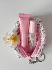 Dompet mini dengan motif rantai mutiara dan gantungan kunci; desainnya yang portabel membuatnya sempurna untuk menyimpan aksesori kecil atau lipstik. - MultiWarna - View 3
