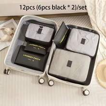 6/12pcs Foldable Clothes Storage Bags With Handles, Large Capacity Quilt Blanket Clothing Storage Bags, 1pc Black Shoe Storage Bag, Luggage Compression Packing Bag, Bed Under Dorm Moving Seasonal Storage Organizer, Back To School College Dorm Essentials, Christmas Seasonal Home Storage Multi-Size Combination, Suitable For Multiple Scenarios - Multicolor - View 31