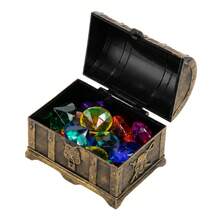 16PCS Colorful Pool Diving Gems With Treasure Chest - Gold - View 2