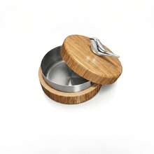 Bird-Shaped Ashtray With Lid, Windproof Ash Box With Stainless Steel Inner Liner, Easy-To-Clean Wood Grain Ash Tray, Suitable For Home And Office - Multicolor - View 12