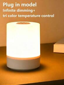 LED Cylindrical Touch Night Light, Minimalist Portable Bedside Lamp, Suitable For Bedroom, Living Room, Desk, Bedside, Office, Gift, Dorm, USB Rechargeable, Multi-Mode Dimmable, Touch Control Ambient Night Light - Touch Cylindrical Night Light - View 10