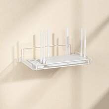 Kệ treo tường lưu trữ router cho gia đình, hình dáng kệ rỗng, lắp đặt tường không khoan, phù hợp gắn tường gần TV, tuyệt vời để sắp xếp phòng khách, lưu trữ khu vực âm thanh hình ảnh và trang trí lưu trữ tường nhà bốn mùa, trang trí nhà cửa và phụ kiện, trang trí phòng - Nhiều màu - Xem 5