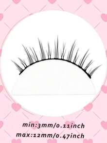 5 Pairs Anime False Eyelashes Natural Makeup Effect Anime False Eyelashes Transparent Stem Natural Anime False Eyelashes Korean Japanese Cosplay False Eyelashes Strip False Eyelashes, False Eyelashes, Eyelashes, False Eyelashes - Multicolor - View 2