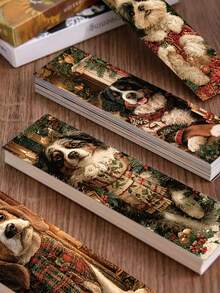 30pcs Christmas Puppy Bookmarks Artistic Page Holders, Reading Marker Cards-Perfect For Birthdays, Education, And Encouraging Book Lovers; Reading Marker Cards For Book Page Marking; Paper Labels; Gifts For Book Lovers - View 8