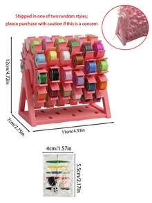Rotating Bobbin Organizer, Sewing Machine Bobbin Storage Rack, Handmade Thread Holder, Desktop 360° Rotating Bobbin Storage System, Sewing Accessories, Suitable For Sewing Room, Craft Table And DIY Studio, Sewing Accessories - Multicolor - View 11