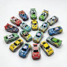 34 Buah Mobil Mini Tarik Mundur, Set Mobil Mainan Balap Logam Die-Cast, Kendaraan Mainan Ukuran Saku Berwarna-warni, Suvenir Pesta Cocok Untuk Anak-Anak Usia 3 Tahun Ke Atas, Laki-laki dan Perempuan - Red and White - View 7