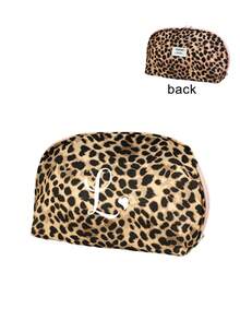 Leopard Print Makeup Bag, Letter Print Storage Bag, Pencil Case, Toiletry Bag; Suitable For Cosmetics, Brushes And Stationery; Suitable For Travel, Business Trips Or Home Use; Suitable For Girls And Students; Perfect Christmas Gift - Multicolor - View 21