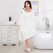 1pc Oversized 70x35 Inch Women's Waffle Weave Bath Towel - Ultra Soft Absorbent Quick Dry Bath Towel, Multi-Purpose Beach & Spa Blanket - Multicolor - View 12