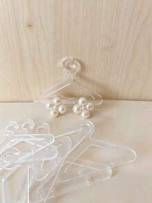10/30pcs Acrylic Earring Holder Organizer Rack, Creative Personal Jewelry Display Hanger Back To School, Room Decor - Clear - View 12