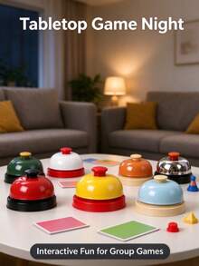 Quick Response Buzzer Game Summoning Competition Tabletop Game Matching Hand-Pressed Bell Food Serving Pet Training Dog Bird Calling Bell Toy - View 8